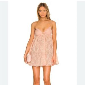 NWT For Love & Lemons Frances Mini Dress Size Medium